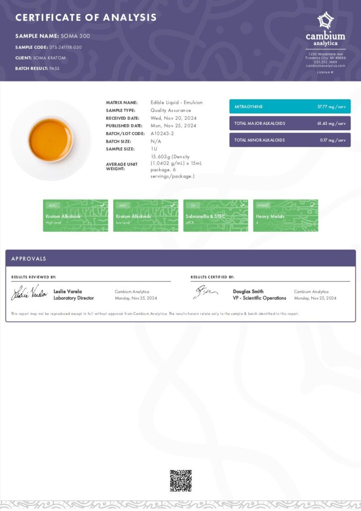 thumbnail of Soma 300 – Batch #A10243-2, Batch Date-24-11-25