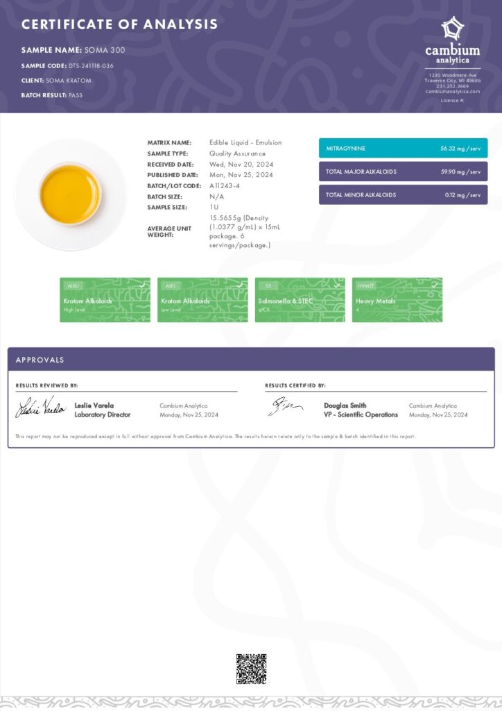 thumbnail of Soma 300 – Batch #A11243-4, Batch Date-24-11-25