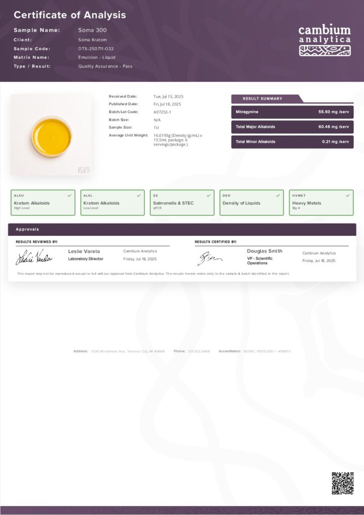 thumbnail of Soma 300 – Batch #A07253-1, Batch Date-25-07-18